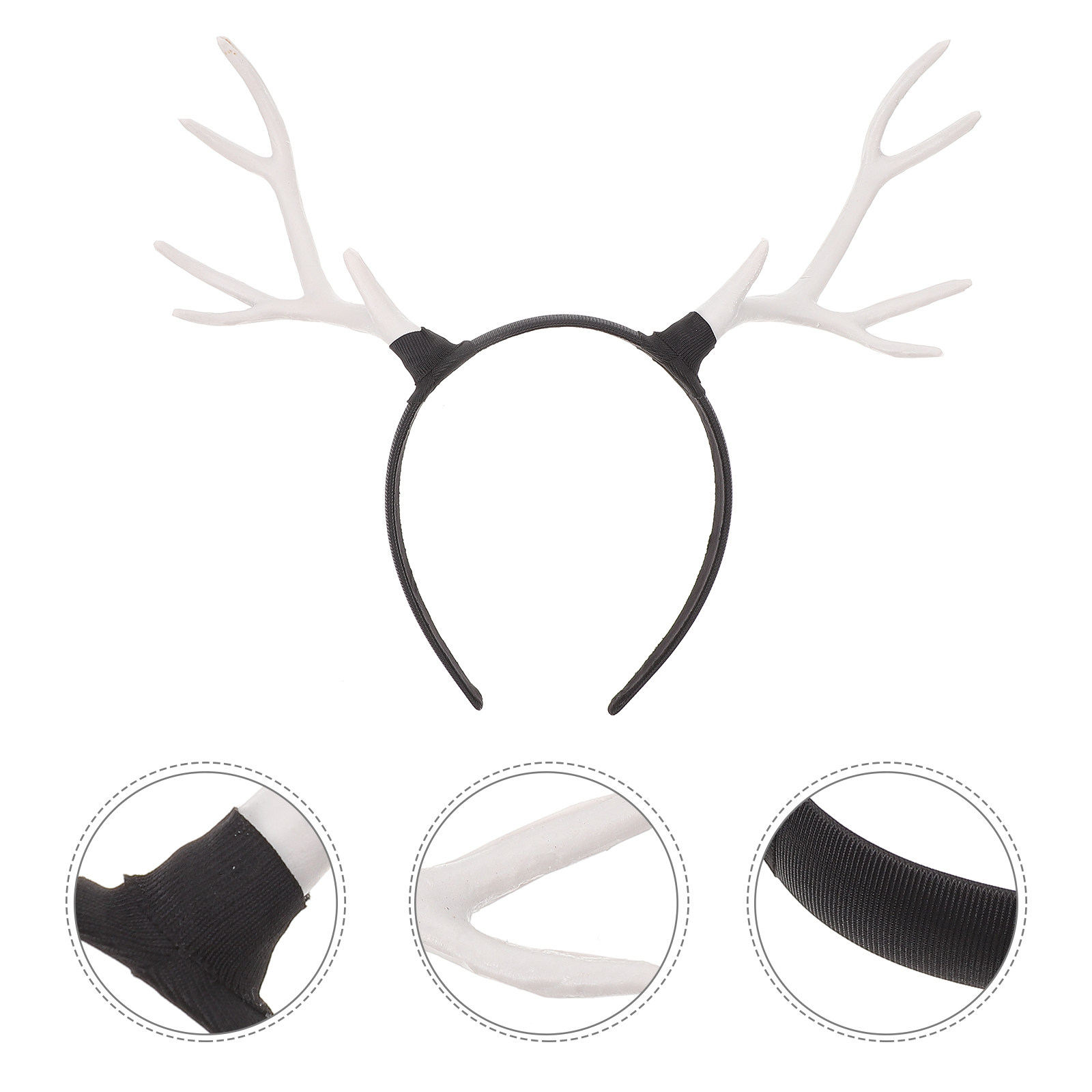 Reindeer Antlers Headband - 1Pcs Adorable Reindeer Antler Xmas Headband