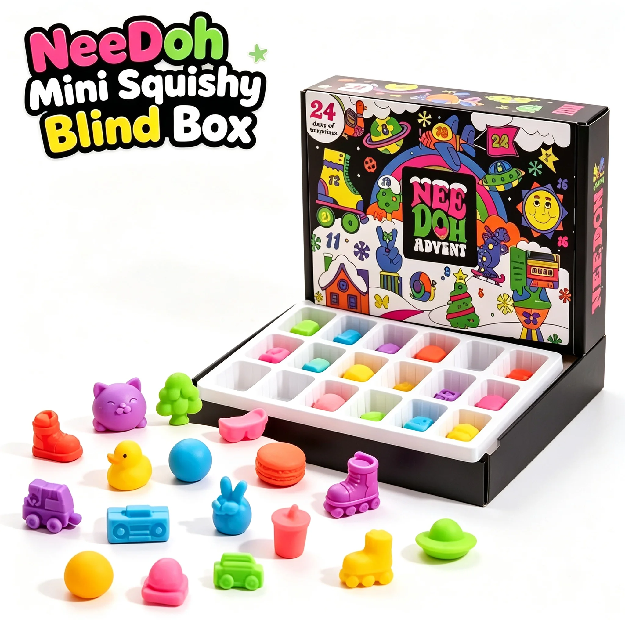 Advent Calendar Gift - 2026 Nee Doh Christmas Countdown Advent