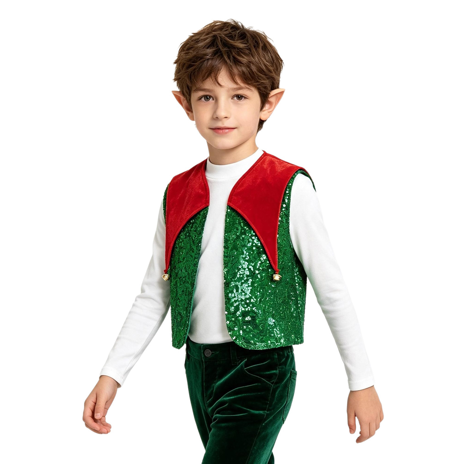 Unisex Kids Christmas Elf Wais - Elf Costume Christmas review and price