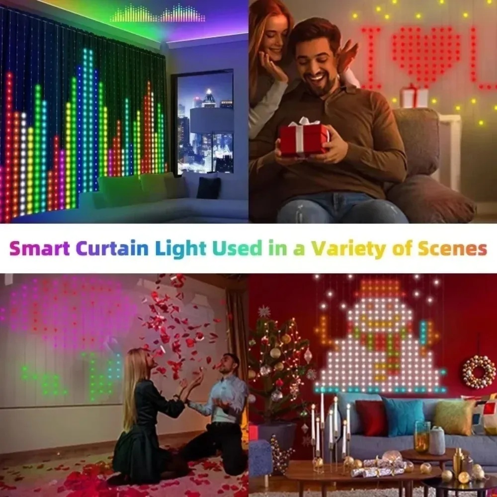 Outdoor LED Pixel Curtain Ligh - Christmas Lights Outdoor review and price