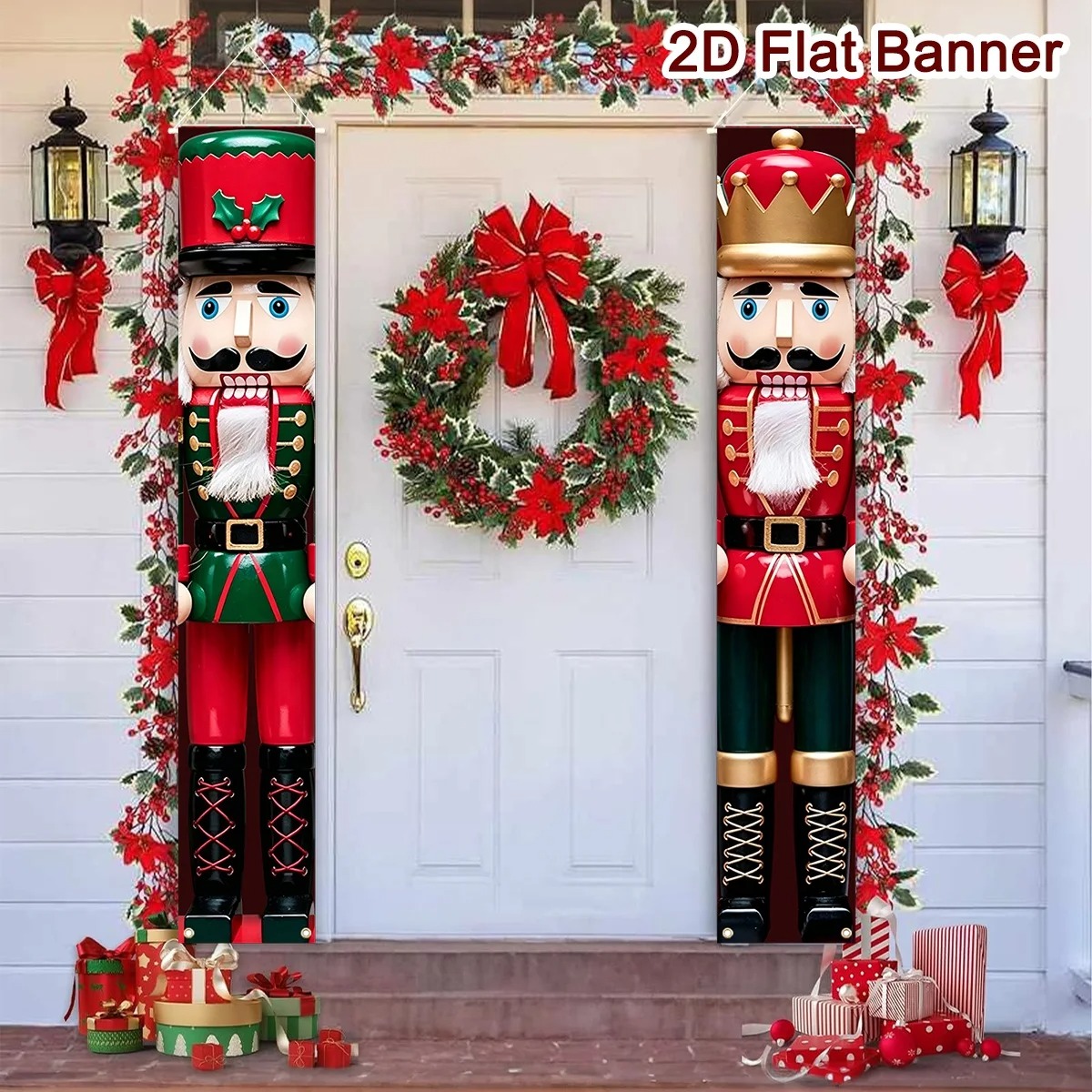 Christmas Porch Banner Set Sol - Nutcracker Figurine review and price