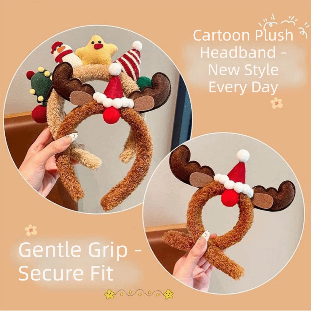 Plush Texture Christmas Headba - Reindeer Antlers Headband review and price