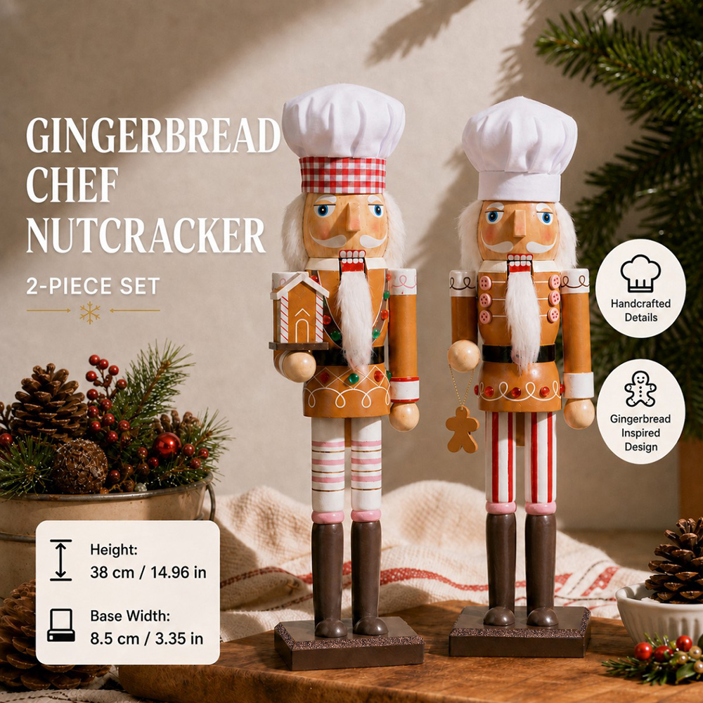 38CM Christmas Nutcracker Wood - Nutcracker Figurine review and price