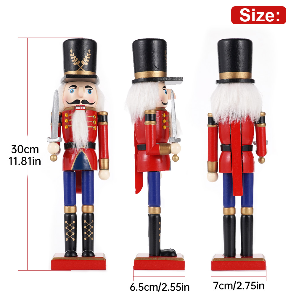 30cm Wooden Nutcracker Ornamen - Nutcracker Figurine review and price