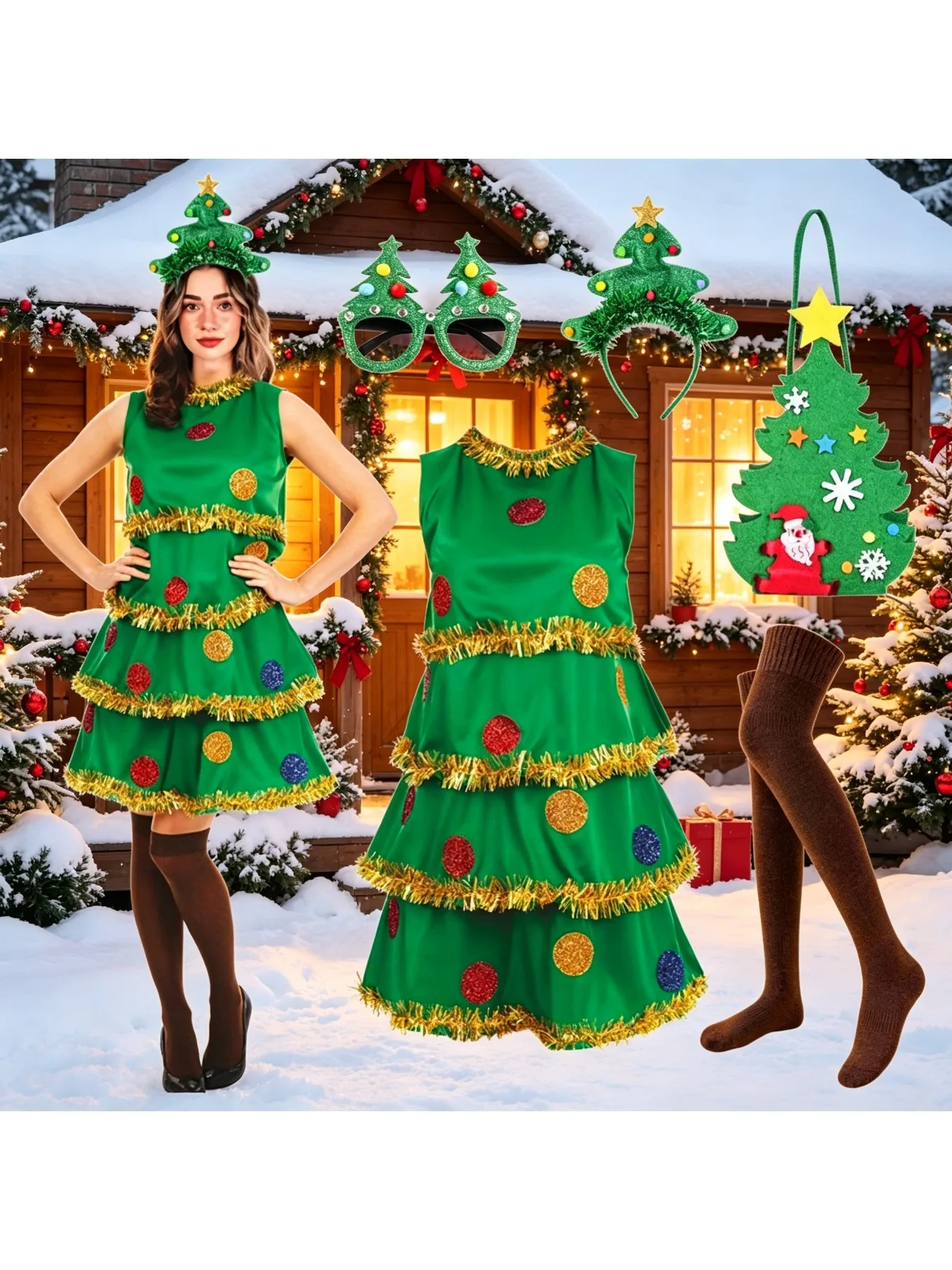 Adult Green Cute Elf Christmas - Elf Costume Christmas review and price