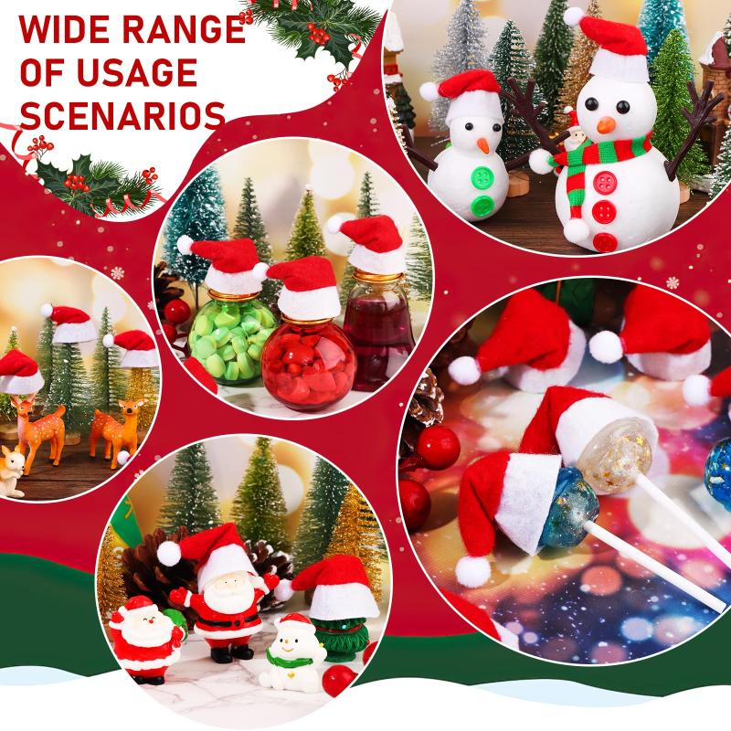 NEW 30 PCS Mini Christmas Sant - Santa Hat Plush review and price