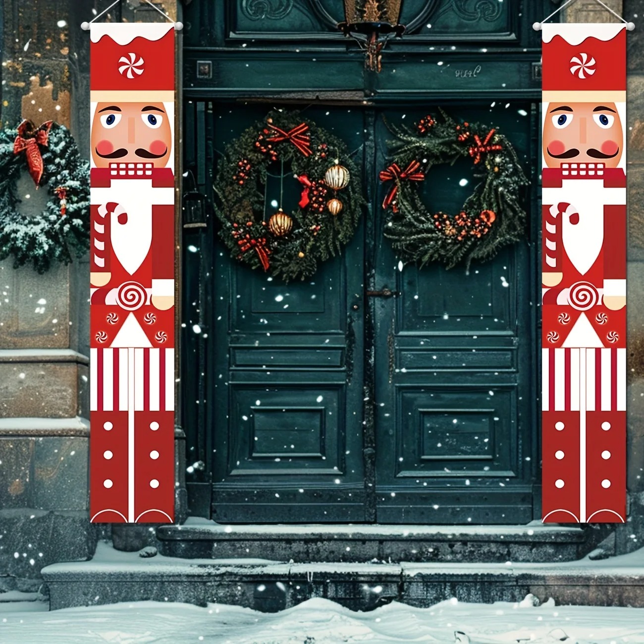 Christmas Banner Set Nutcracke - Nutcracker Figurine review and price