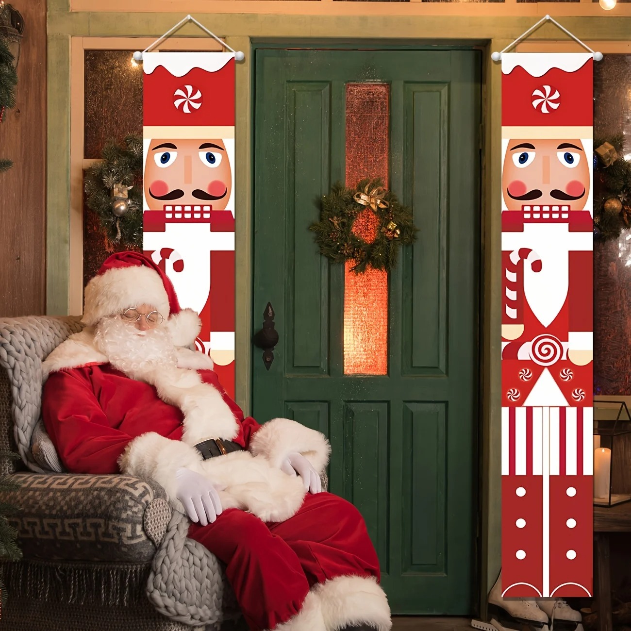 Christmas Banner Set Nutcracke - Nutcracker Figurine review and price